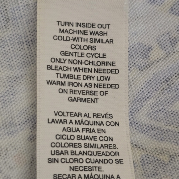 Chico's Button Front Jacket BLue Paisley Print Cotton XL/16 (Chico's Sz 3) - Picture 10 of 14